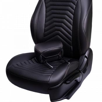 24 649 р. Комплект чехлов для сидений (к. Trend Spor Орегон) БАЙРОН ст ПРЕЗИДЕНТ Lord Autofashion  Ford Focus  3 (2010-2019) универсал дорестайлинг, хэтчбэк дорестайлинг, седан дорестайлинг, седан рестайлинг, универсал рестайлинг, хэтчбэк рестайлинг (черный, вставка черная, строчка бежевая)  с доставкой в г. Пермь. Увеличить фотографию 10