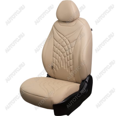26 399 р. Комплект чехлов для сидений (к.Trend Sport РЗСиС 60/40-без подлок. 3Г Орегон) БАЙРОН ст ЖУК Lord Autofashion  Ford Focus  3 (2010-2019) универсал дорестайлинг, хэтчбэк дорестайлинг, седан дорестайлинг, седан рестайлинг, универсал рестайлинг, хэтчбэк рестайлинг (бежевый, вставка бежевая, строчка бежевая)  с доставкой в г. Пермь
