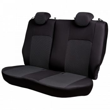 10 299 р. Комплект чехлов для сидений ( 9 мест Жаккард) Дублин Lord Autofashion  Ford Transit Custom (2012-2018) дорестайлинг (черный, вставка Ёж белая)  с доставкой в г. Пермь. Увеличить фотографию 7