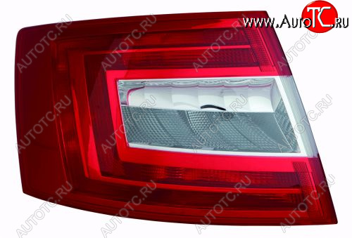 5 549 р. Левый фонарь DEPO Skoda Octavia A7 дорестайлинг лифтбэк (2012-2017)  с доставкой в г. Пермь