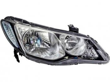 Правая фара (под корректор) DEPO Honda Civic  FD (2005-2008) седан дорестайлинг
