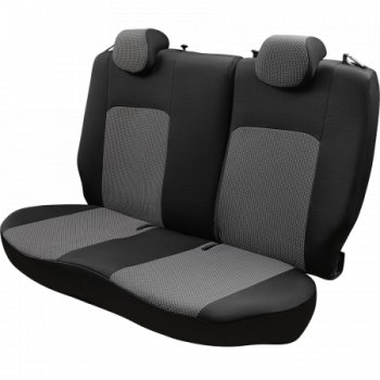 7 549 р. Комплект чехлов для сидений (РЗСиС 50/50, 2П жаккард) Дублин Lord Autofashion  Chery Tiggo T11 (2005-2013) дорестайлинг (черный, вставка зигзаг серый, строчка  черная)  с доставкой в г. Пермь. Увеличить фотографию 4
