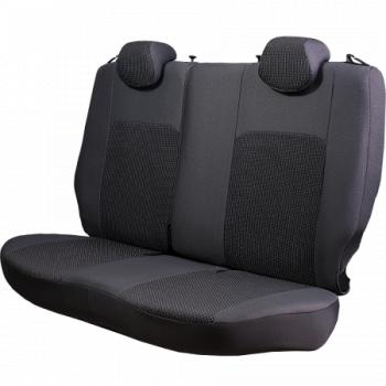 5 799 р. Комплект чехлов для сидений (РЗС 60/40 2Г Жаккард) Дублин Lord Autofashion Hyundai Solaris RBr седан дорестайлинг (2010-2014) (серый, вставка Сеул серая)  с доставкой в г. Пермь. Увеличить фотографию 6