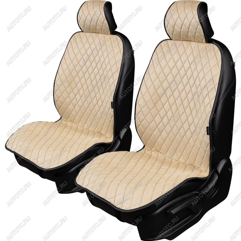 2 699 р. Накидка (2 места Хами) АЛЯСКА ст РОМБ Lord Autofashion   (светло бежевый, строчка бежевая)  с доставкой в г. Пермь