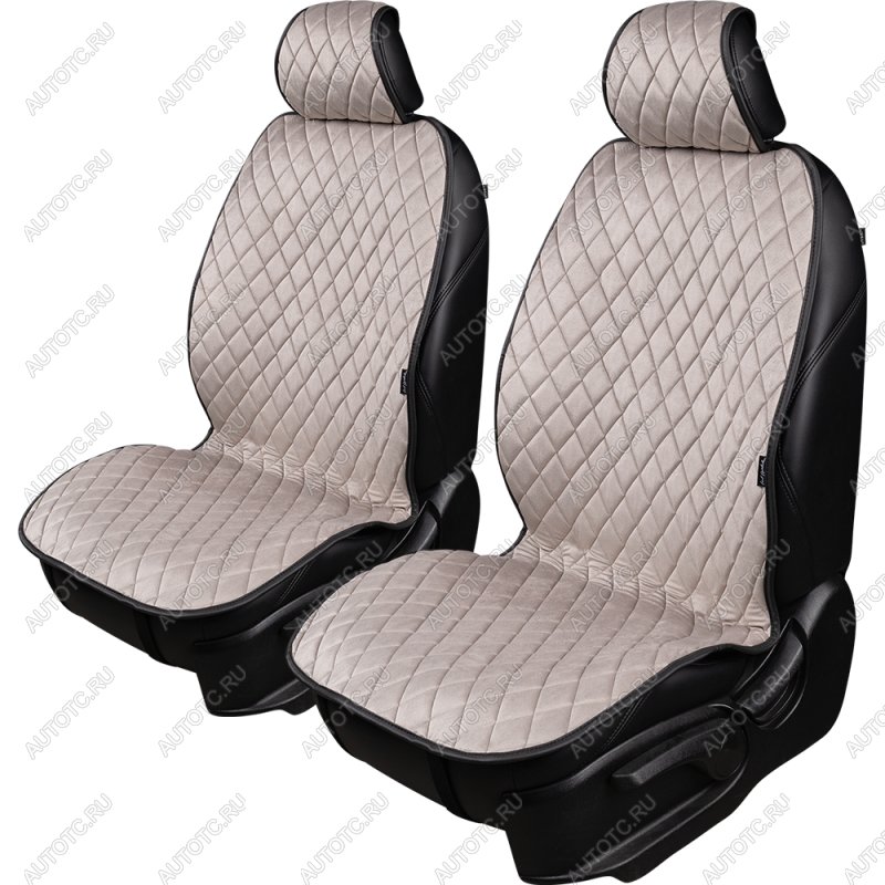 2 699 р. Накидка (2 места Хами) АЛЯСКА ст РОМБ Lord Autofashion   (светло-серая, строчка сераяя)  с доставкой в г. Пермь