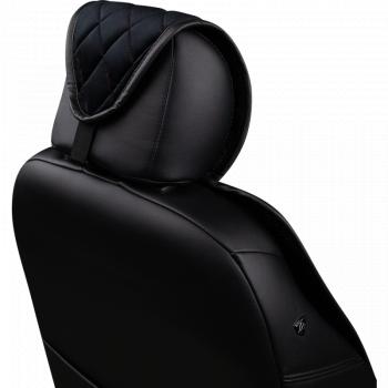 2 499 р. Накидка (2 места Хами) АЛЯСКА ст РОМБ Lord Autofashion   (черный, строчка красная)  с доставкой в г. Пермь. Увеличить фотографию 3