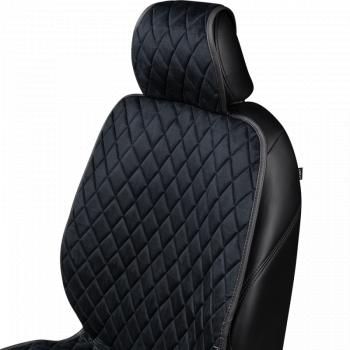 1 879 р. Накидка (2 места Хами) АЛЯСКА ст РОМБ Lord Autofashion   (черный, строчка синяя)  с доставкой в г. Пермь. Увеличить фотографию 4