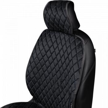 1 879 р. Накидка (2 места Хами) АЛЯСКА ст РОМБ Lord Autofashion   (черный, строчка черная)  с доставкой в г. Пермь. Увеличить фотографию 3