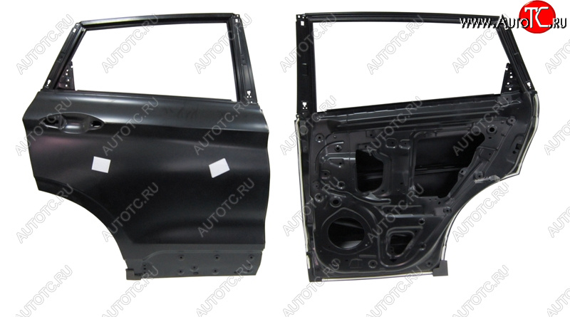 14 999 р. Левая дверь задняя BodyParts  Geely Coolray  SX11 (2018-2023) дорестайлинг (Неокрашенная)  с доставкой в г. Пермь