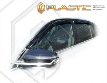 2 259 р. Дефлектора окон CA-Plastic Geely Monjaro (2022-2025) (серия Сlassic полупрозрачный, без хром. молдинга)  с доставкой в г. Пермь. Увеличить фотографию 2