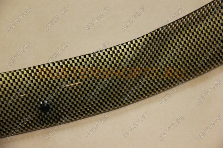 2 089 р. Дефлектор окон CA-Plastic  Nissan Sunny  B15 (1998-2004) (Шелкография карбон золото)  с доставкой в г. Пермь