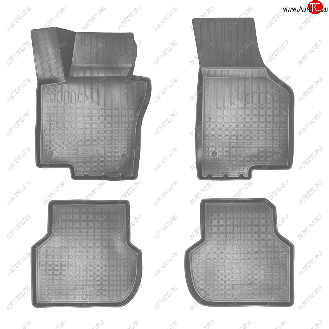 3 179 р. Коврики салонные 3D Norplast  Volkswagen Jetta  A6 (2015-2018) седан рестайлинг (серый)  с доставкой в г. Пермь