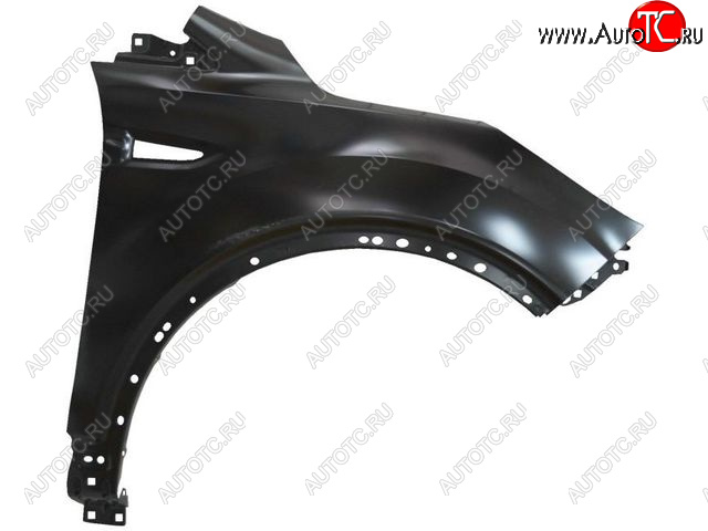6 849 р. Правое крыло (с отверстием под повторитель поворота, Тайвань) BodyParts  Ford Kuga  2 (2013-2016) дорестайлинг (Неокрашенное)  с доставкой в г. Пермь
