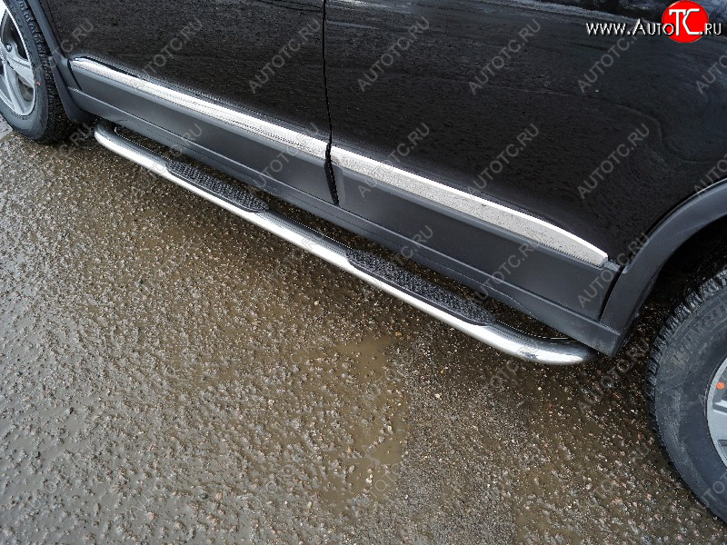 34 749 р. Пороги овальные гнутые с накладкой 75х42 мм ТСС Тюнинг  Haval M6 (2021-2025) (серые)  с доставкой в г. Пермь