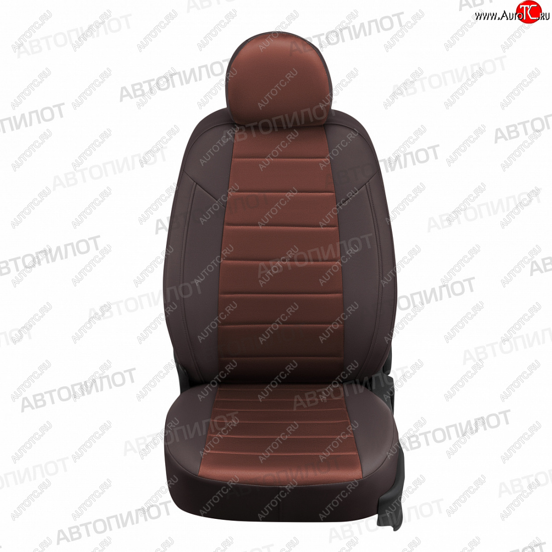 8 399 р. Чехлы сидений (экокожа, Classic) Автопилот  KIA Cerato  3 YD (2013-2019) дорестайлинг седан, рестайлинг седан (шоколад)  с доставкой в г. Пермь