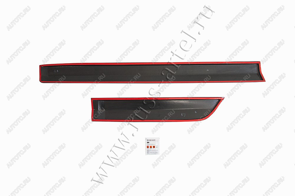 4 839 р. Молдинги на двери Русская Артель  Hyundai Solaris  HCR (2020-2022) седан рестайлинг (глянец под покраску)  с доставкой в г. Пермь