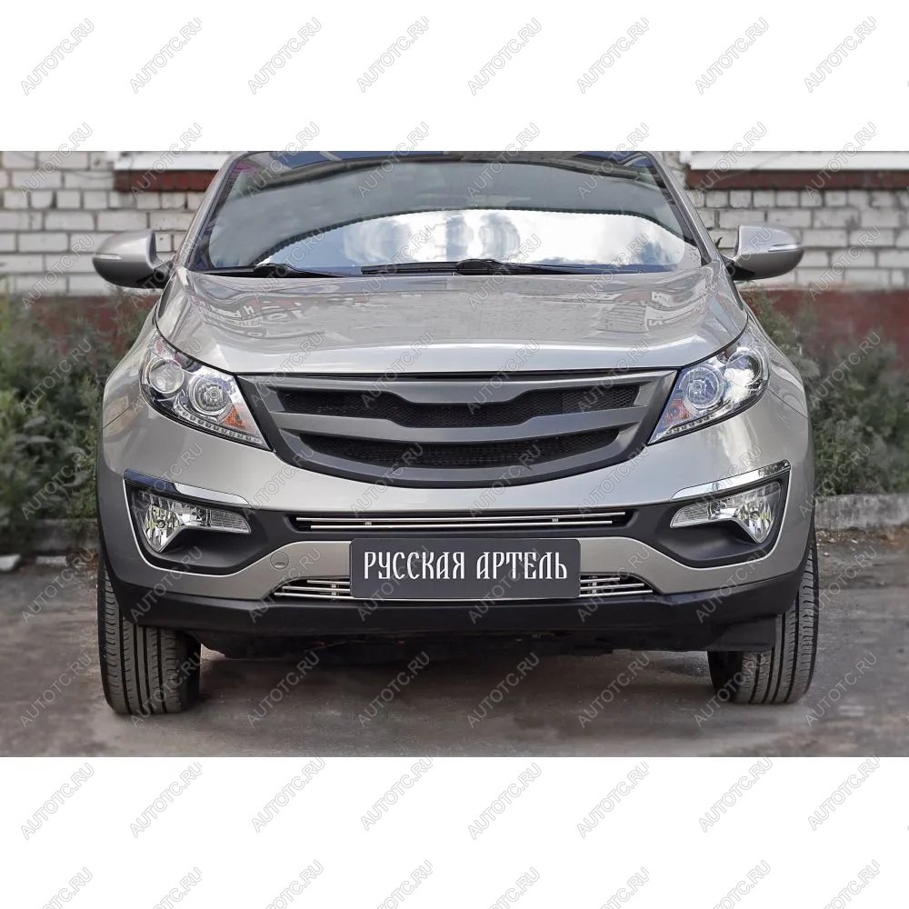 5 799 р. Решетка радиатора (вариант 2) Русская Артель  KIA Sportage  3 SL (2010-2014) дорестайлинг (глянец под покраску)  с доставкой в г. Пермь
