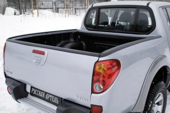 Комплект накладок на боковые борта и задний откидной борт Русская Артель Mitsubishi L200 4  дорестайлинг (2006-2014) (без скотча)