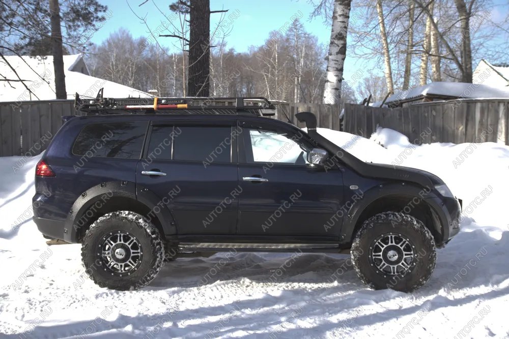27 549 р. Расширители колесных арок (вынос 60 мм) Русская Артель Mitsubishi Pajero Sport PB дорестайлинг (2008-2013) (глянец под покраску)  с доставкой в г. Пермь