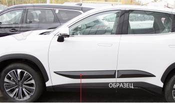 1 089 р. Молдинг на двери передний правый (вариант 2) Русская Артель KIA Rio 3 QB дорестайлинг седан (2011-2015) (глянец под покраску)  с доставкой в г. Пермь. Увеличить фотографию 2