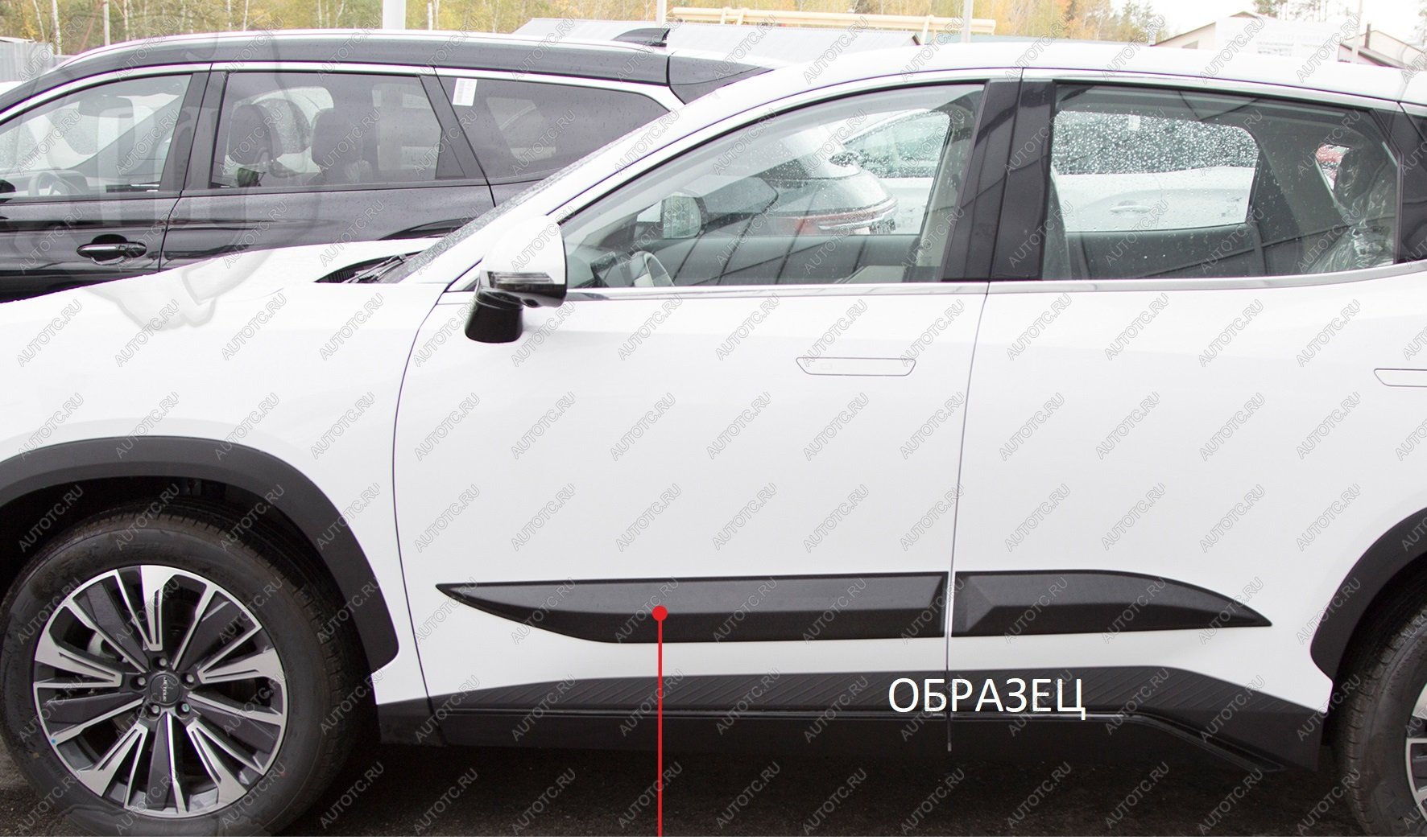 989 р. Молдинг двери задний правый Русская Артель KIA Soul PS рестайлинг (2017-2019) (глянец под покраску)  с доставкой в г. Пермь
