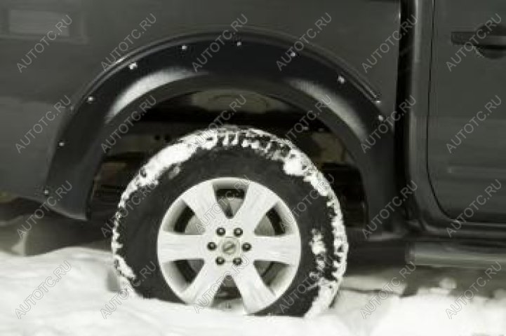 5 399 р. Расширители колесных арок (задний правый) Русская Артель  Nissan Navara 2 D40 дорестайлинг (2004-2010) (глянец под покраску)  с доставкой в г. Пермь