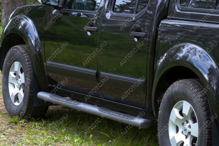 1 059 р. Молдинг на двери задний левый узкий Русская Артель Nissan Navara 2 D40 дорестайлинг (2004-2010) (шагрень)  с доставкой в г. Пермь