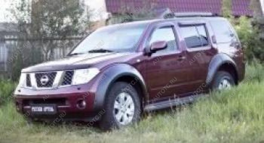 5 399 р. Расширители колесных арок (передний левый) Русская Артель  Nissan Pathfinder R51 рестайлинг (2009-2014) (шагрень)  с доставкой в г. Пермь