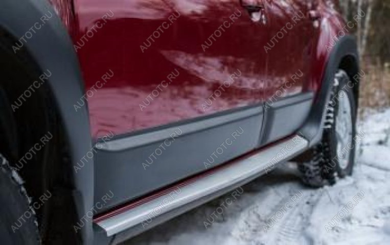 1 979 р. Молдинг двери передний правый Русская Артель Renault Duster HS дорестайлинг (2010-2015) (шагрень)  с доставкой в г. Пермь