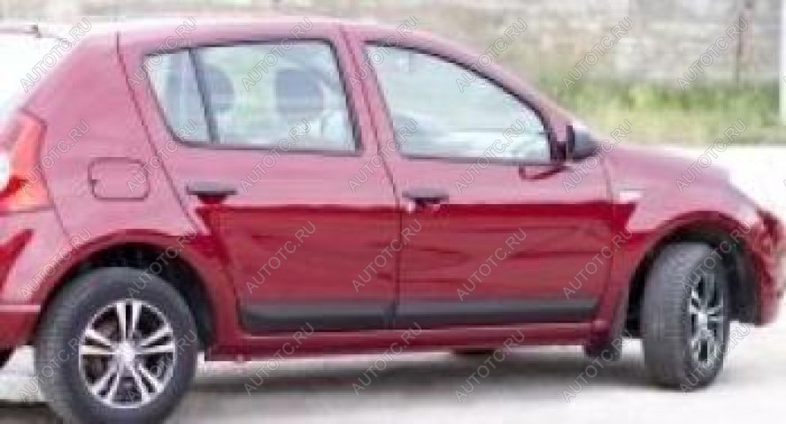 759 р. Молдинг на двери задний правый узкий Русская Артель Renault Sandero Stepway (BS) (2010-2014) (глянец под покраску)  с доставкой в г. Пермь