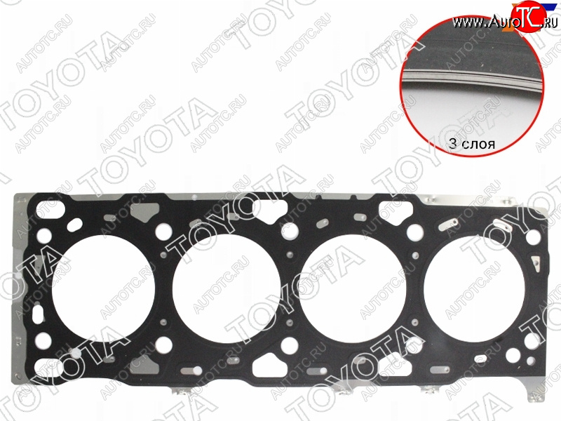 4 999 р. Прокладка ГБЦ TOYOTA HiluxFortuner 1-2GDFTV 15- TOYOTA 11115-0E020-C0  с доставкой в г. Пермь