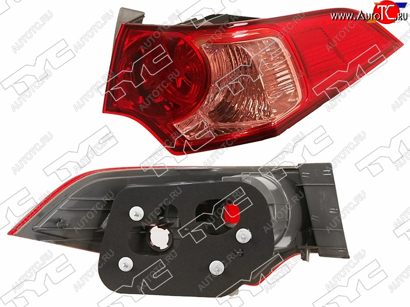 7 599 р. Фонарь задний правый (внешний) TYC  Honda Accord  8 CU (2011-2013) седан рестайлинг (розовый)  с доставкой в г. Пермь
