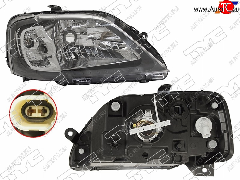 5 699 р. Фара правая (под корректор) TYC Renault Logan 1 дорестайлинг (2004-2010)  с доставкой в г. Пермь
