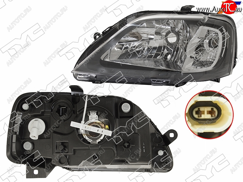 5 699 р. Фара левая (под корректор) TYC Renault Logan 1 дорестайлинг (2004-2010)  с доставкой в г. Пермь