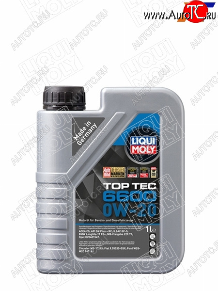 2 379 р. Масло моторное LIQUI MOLY Top Tec 6600 0W-20 SPC5C6 GF-6A 1л LIQUI MOLY 21410  с доставкой в г. Пермь