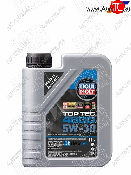 1 939 р. Масло моторное LIQUI MOLY Top Tec 4600 5W-30 SNC2C3 1л                                             LIQUI MOLY 2315  с доставкой в г. Пермь
