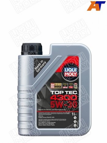 2 099 р. Масло моторное LIQUI MOLY Top Tec 4300 5W-30 C2 1л LIQUI MOLY 2323  с доставкой в г. Пермь. Увеличить фотографию 1