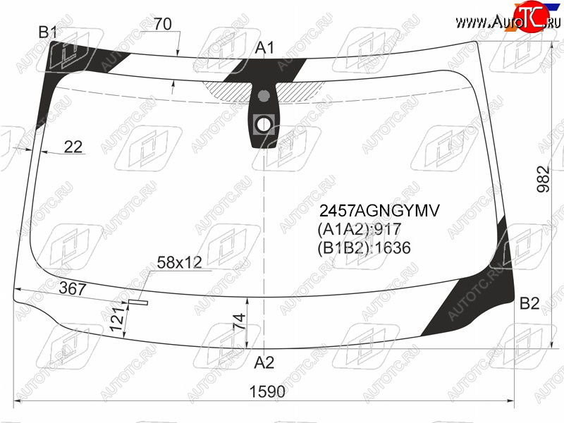 7 699 р. Стекло лобовое (Датчик дождя) FUYAO BMW 7 серия F01-F04 седан (2008-2015)  с доставкой в г. Пермь