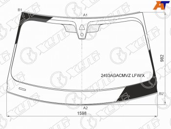 12 249 р. Стекло лобовое (Камера Датчик дождя Молдинг) BMW X5 18-  X7 18- XYG 2493AGACMVZ LFW/X  с доставкой в г. Пермь. Увеличить фотографию 1