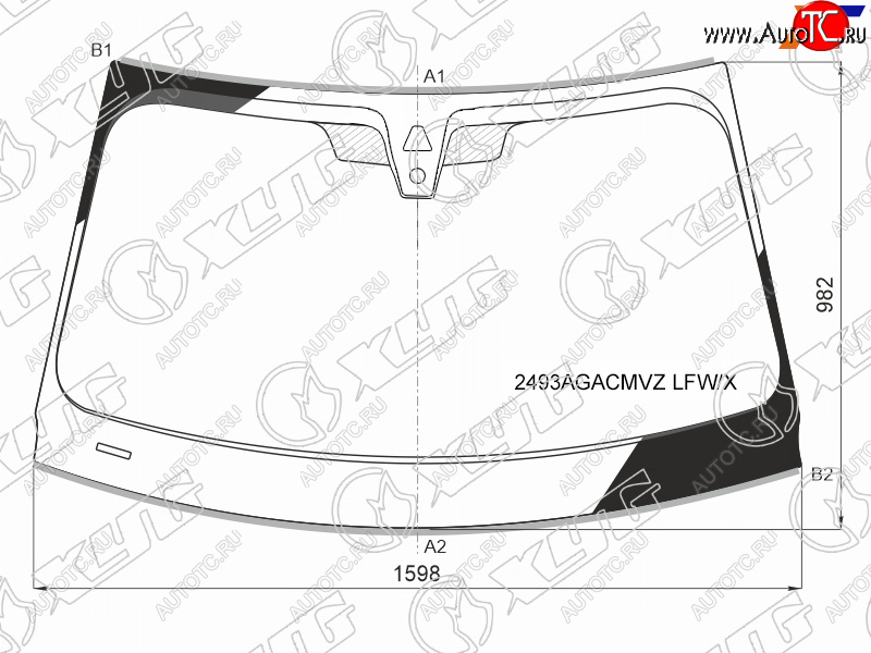 12 249 р. Стекло лобовое (Камера Датчик дождя Молдинг) BMW X5 18-  X7 18- XYG 2493AGACMVZ LFW/X  с доставкой в г. Пермь