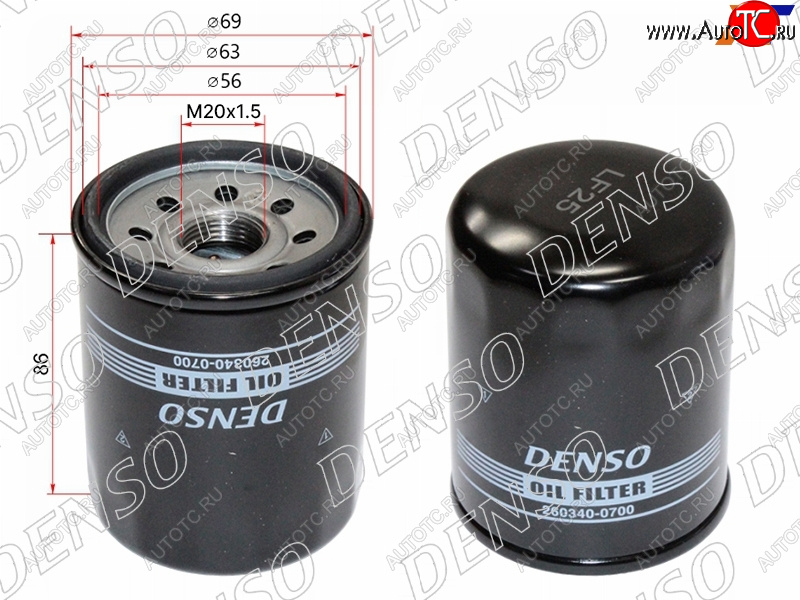 629 р. Фильтр масляный DENSO  Honda Civic ( EG,  EJ,EK,EM) (1992-2000) седан, седан дорестайлинг, хэтчбэк 3 дв. дорестайлинг, седан рестайлинг, хэтчбэк 3 дв. рестайлинг  с доставкой в г. Пермь