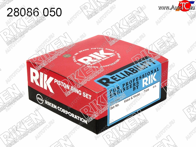 3 699 р. Кольца поршневые (комплект) 0,50 2AZ-FE RIKEN Toyota Camry XV40 дорестайлинг (2006-2008)  с доставкой в г. Пермь