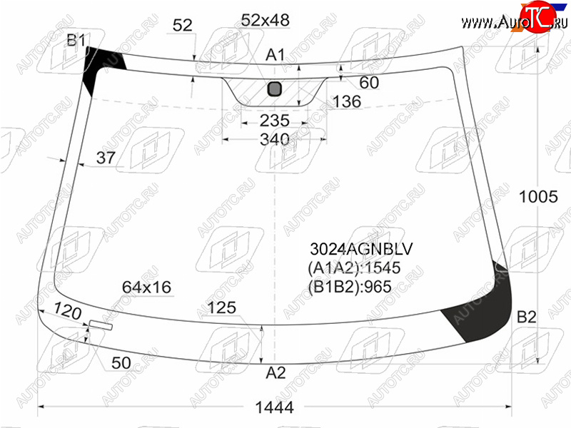 7 449 р. Стекло лобовое Chevrolet Captiva 06-15  Opel Antara 06-15  Daewoo Winstorm 06-10  Saturn Vue 07-1 FUYAO 3024AGNBLV  с доставкой в г. Пермь
