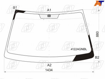 Стекло лобовое Hyundai Elantra 00-09  Avante 00-06                                                  FUYAO 4122AGNBL