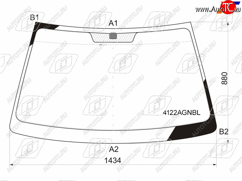 5 849 р. Стекло лобовое Hyundai Elantra 00-09  Avante 00-06                                                  FUYAO 4122AGNBL  с доставкой в г. Пермь