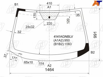 Стекло лобовое Hyundai ix35 09-15  Tucson 09-15 FUYAO 4141AGNBLV