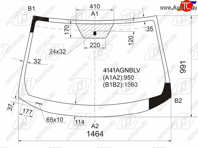5 999 р. Стекло лобовое Hyundai ix35 09-15  Tucson 09-15 FUYAO 4141AGNBLV  с доставкой в г. Пермь