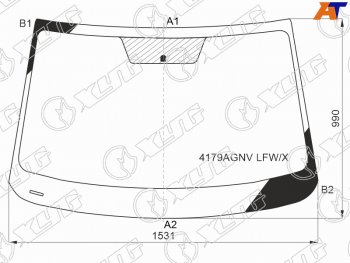 Стекло лобовое Hyundai Tucson 21-  Santa Cruz 21- XYG 4179AGNV LFW/X