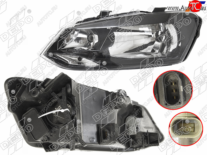 10 349 р. Фара VW POLO 10-20 LH 4D с корректором                                                               DEPO 441-11G9LMLDEM2  с доставкой в г. Пермь