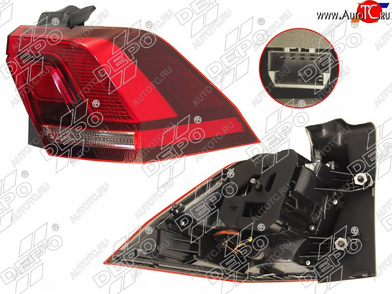 13 449 р. Фонарь задний VW TIGUAN 16- RH LED                                                                   DEPO 441-19AMR-WE  с доставкой в г. Пермь